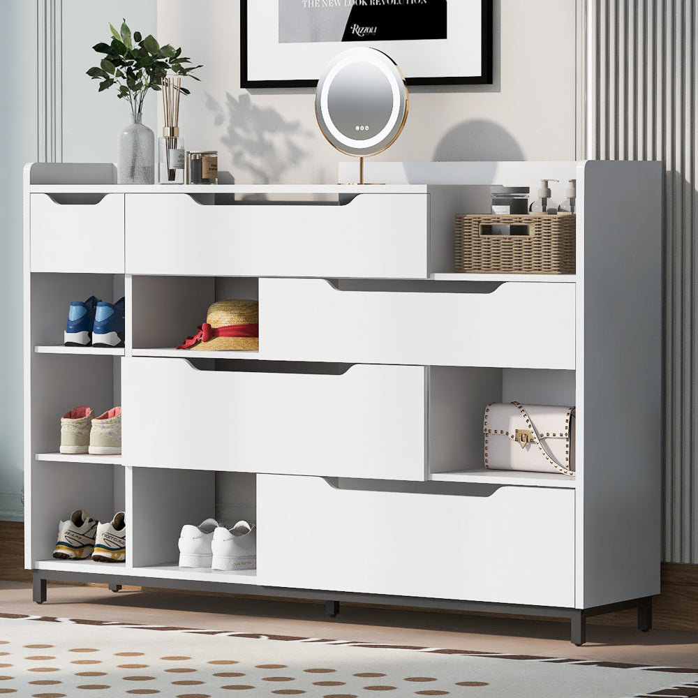 Thaddeus Shoe Cabinet (White)
