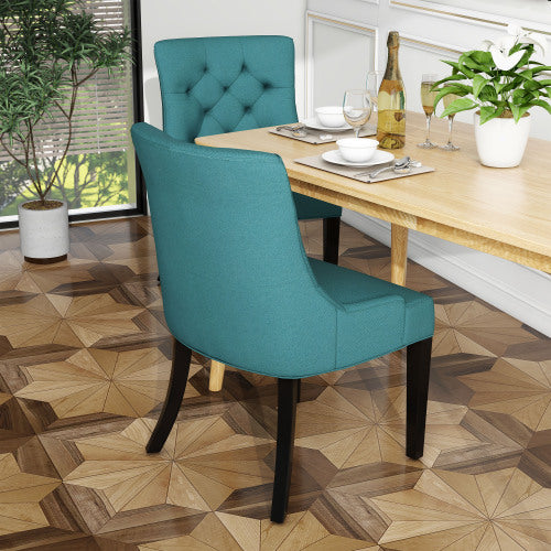 Bella Dining Chair, Set of 2 (Teal)