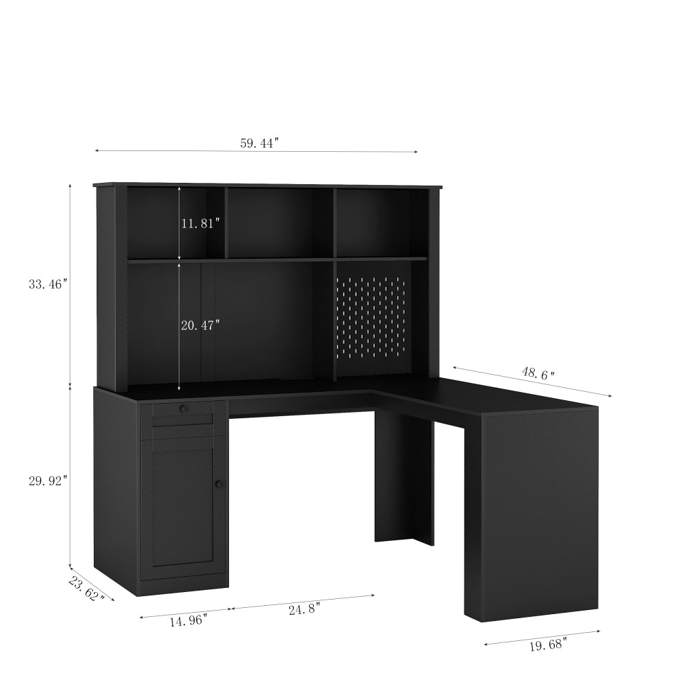 Aubriella Office Desk (Black)