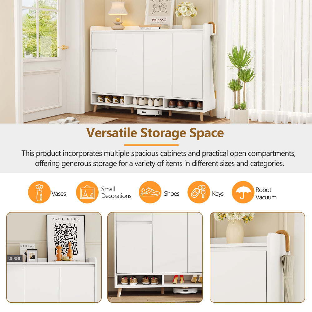 Ibrahim Shoe Cabinet (White)