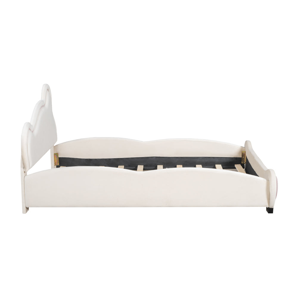 Lester Kids Bed, Full (Beige)