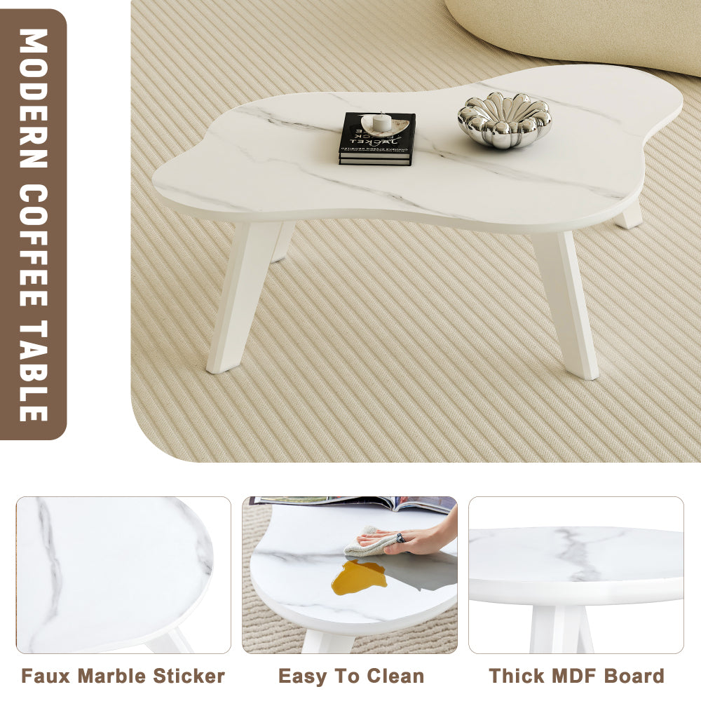 Galindo Coffee Table, White