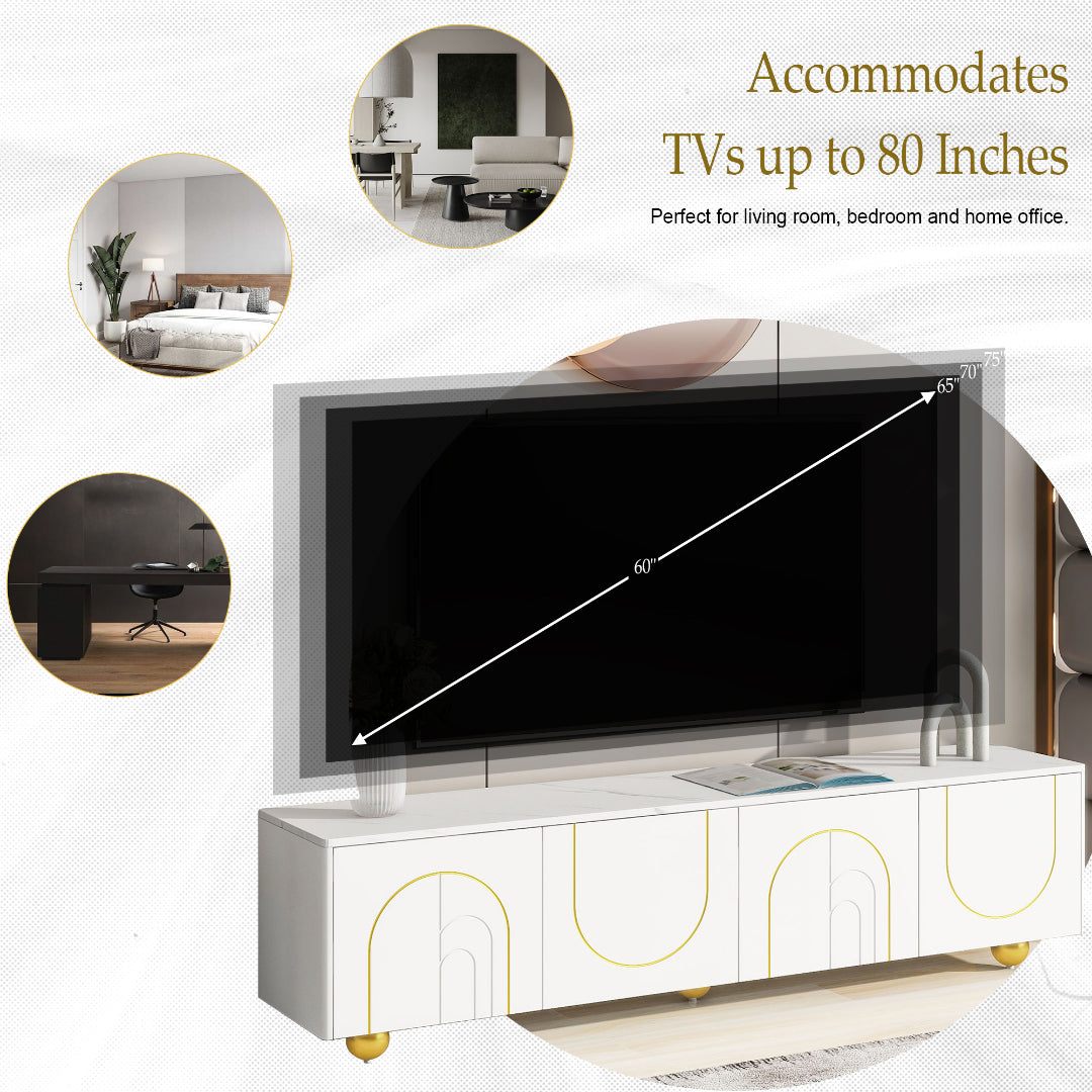 Everett TV stand (White)