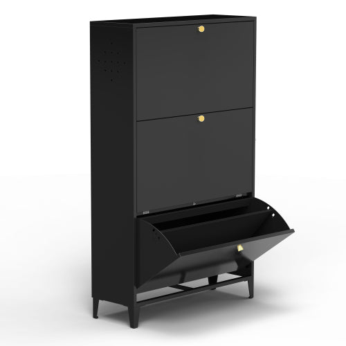 Merritt Shoe Cabinet (Black)