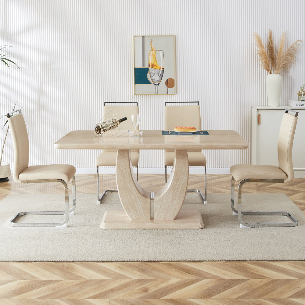 Harvey Dining Set, Set of 5 (Natural)