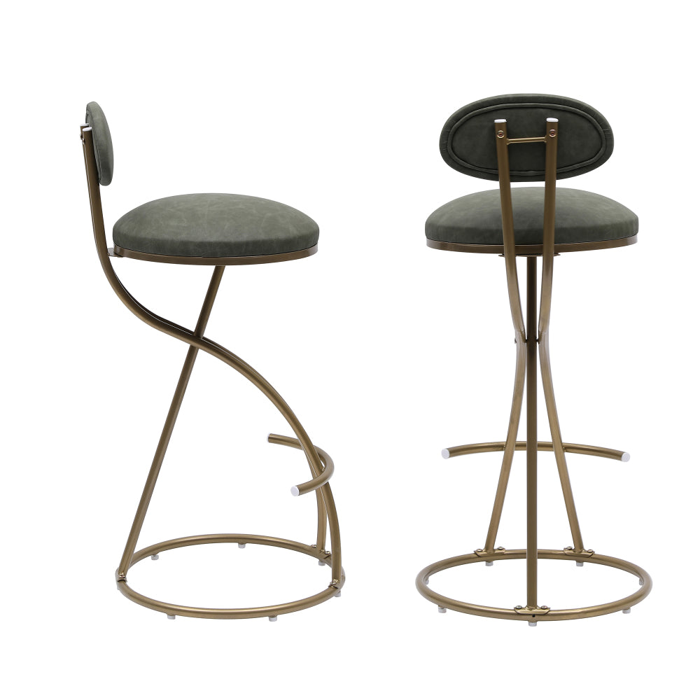 Cortez Bar Stool, Set of 2 (Green)
