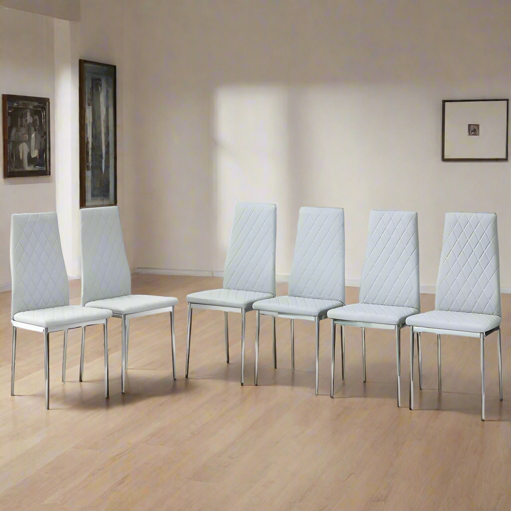 Gordon Dining Chair, Set of 6 (Light Gray)