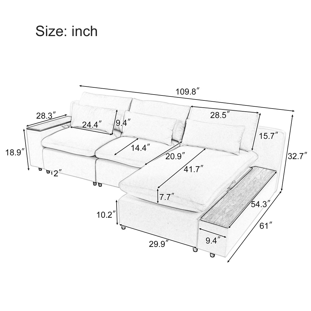 Noah Sofa (Beige)