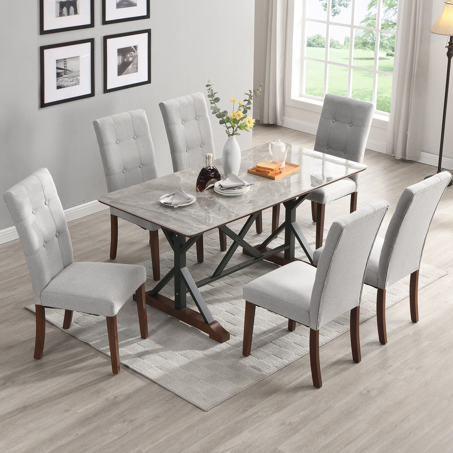 Larson Dining Set, Set of 7