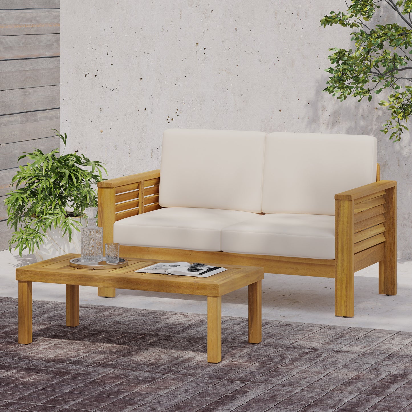 Kamiyah Patio Set, Set of 2 (Natural)
