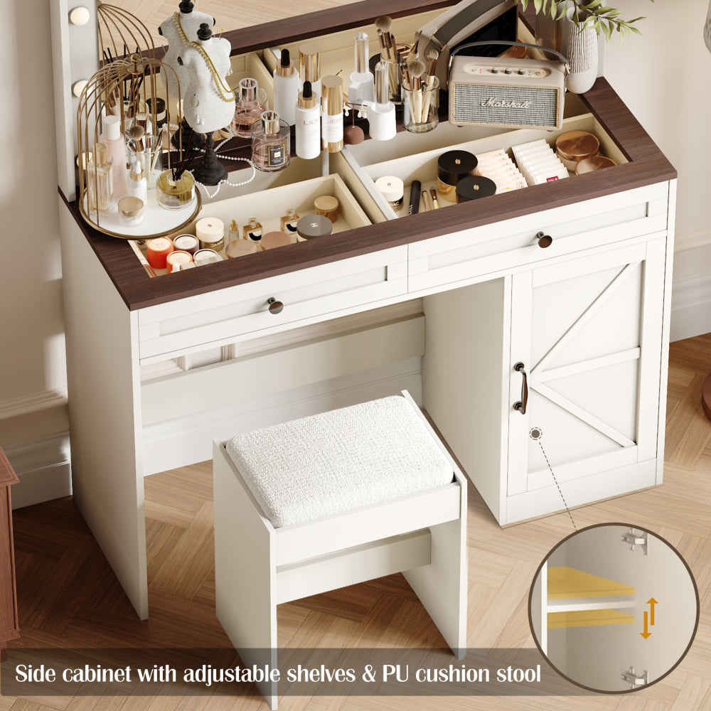 Shiloh Vanity Desk, White