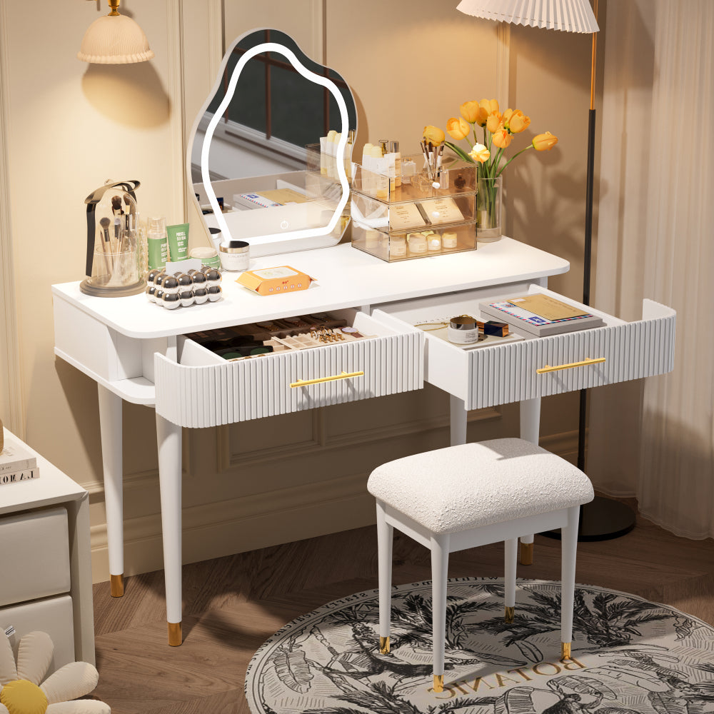 August Vanity Desk, 2 Drawer