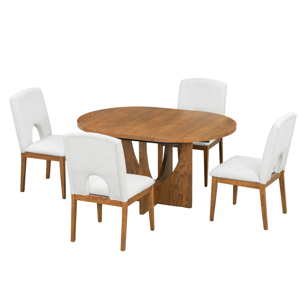 Hanson Dining Set, Set of 5 (Natural)