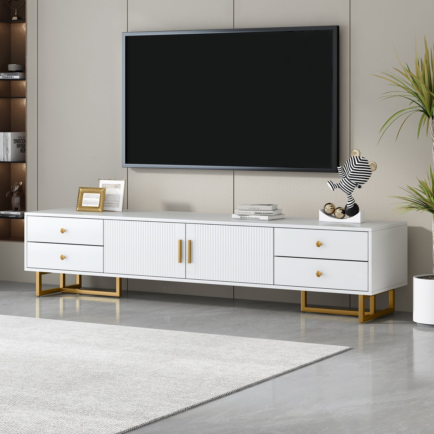 Clark TV Stand (White)