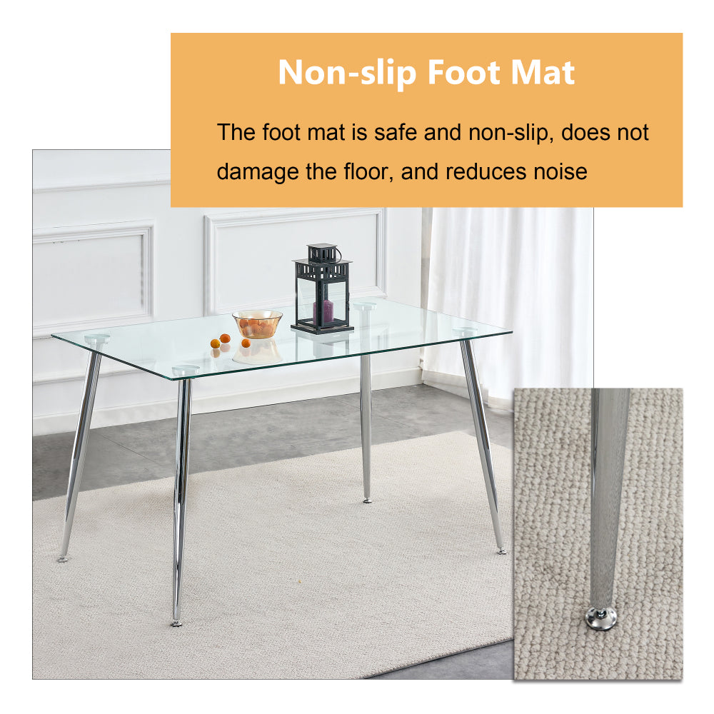 Gordon Dining Set, Set of 7 (Light Gray)