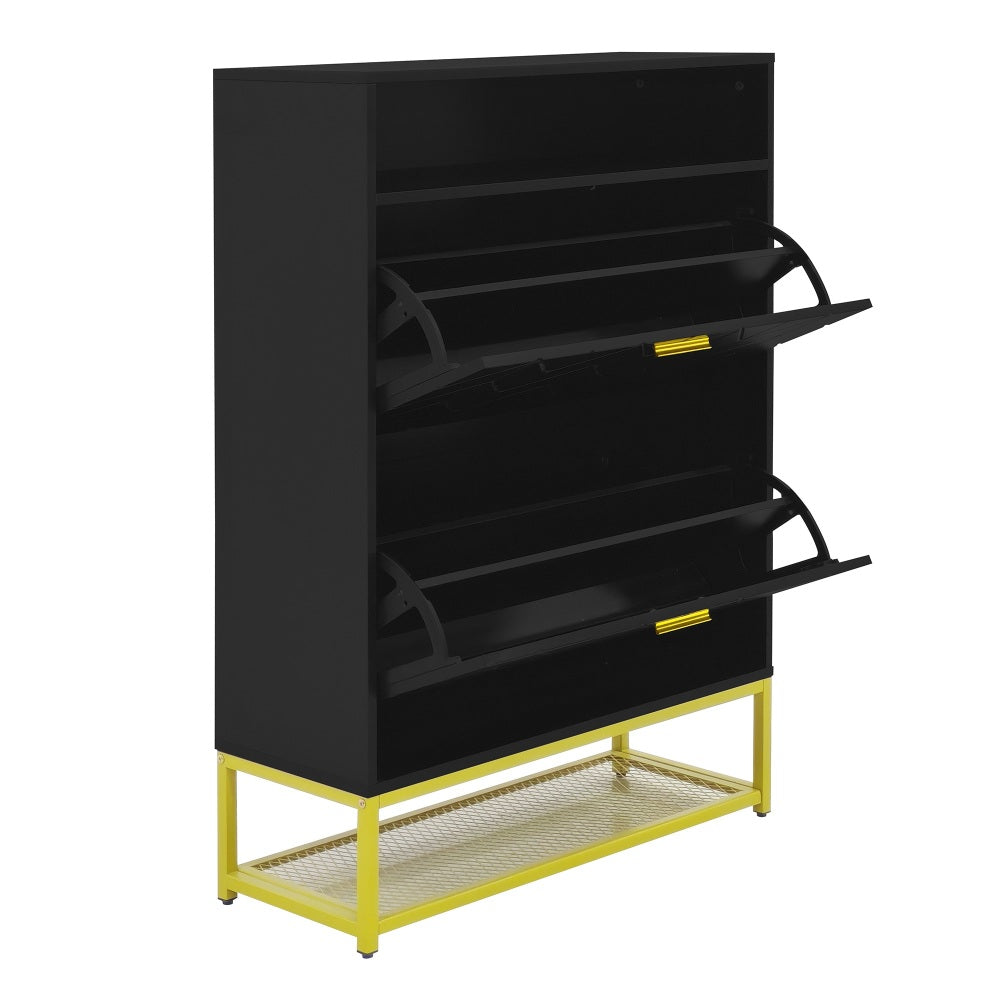 Stokes Shoe Cabinet (Black)