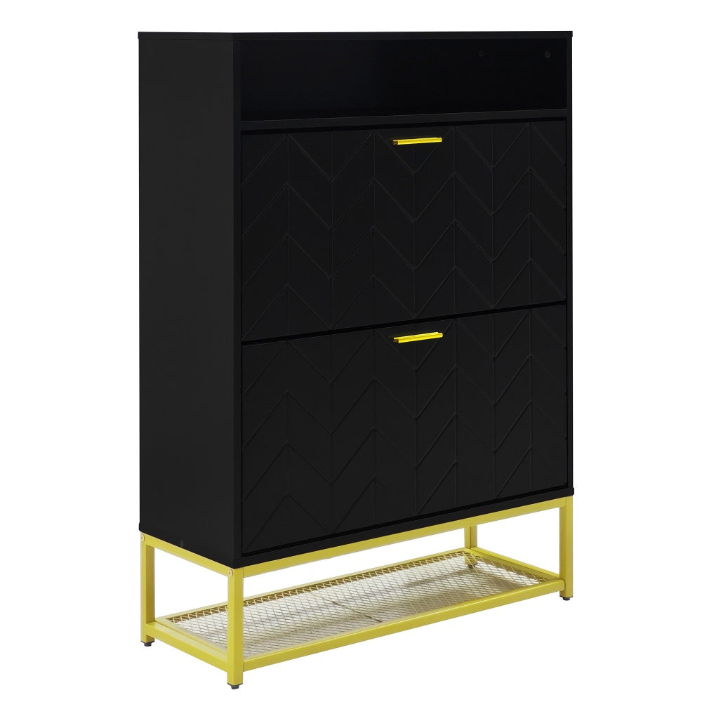 Stokes Shoe Cabinet (Black)