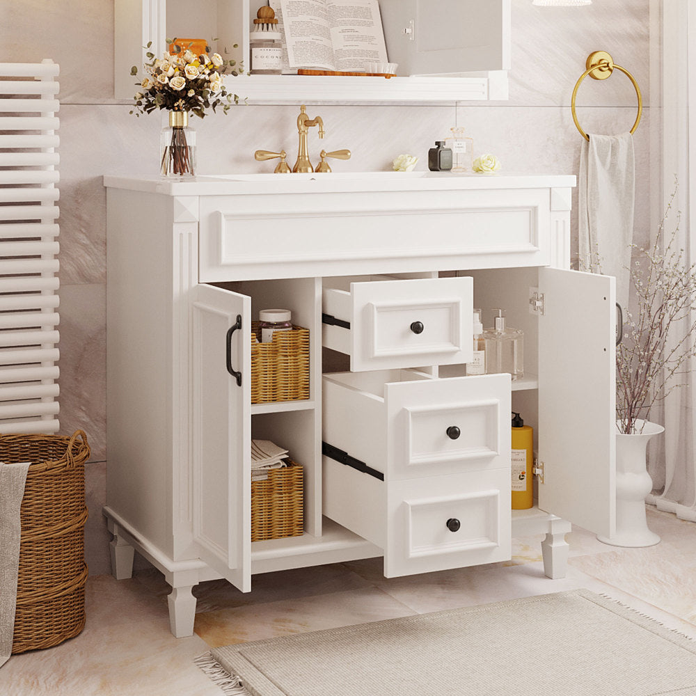 Becker Bathroom Vanity (White)