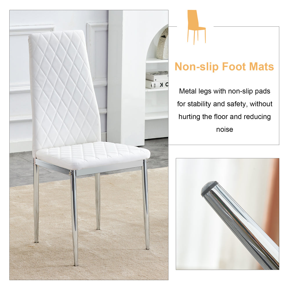 Gordon Dining Set, Set of 7 (White)