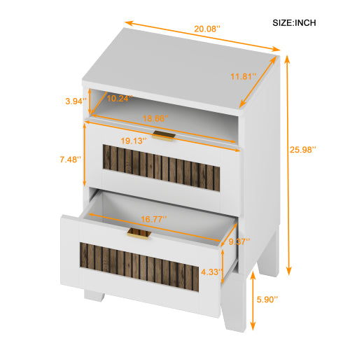 Maximo Nightstand (White)