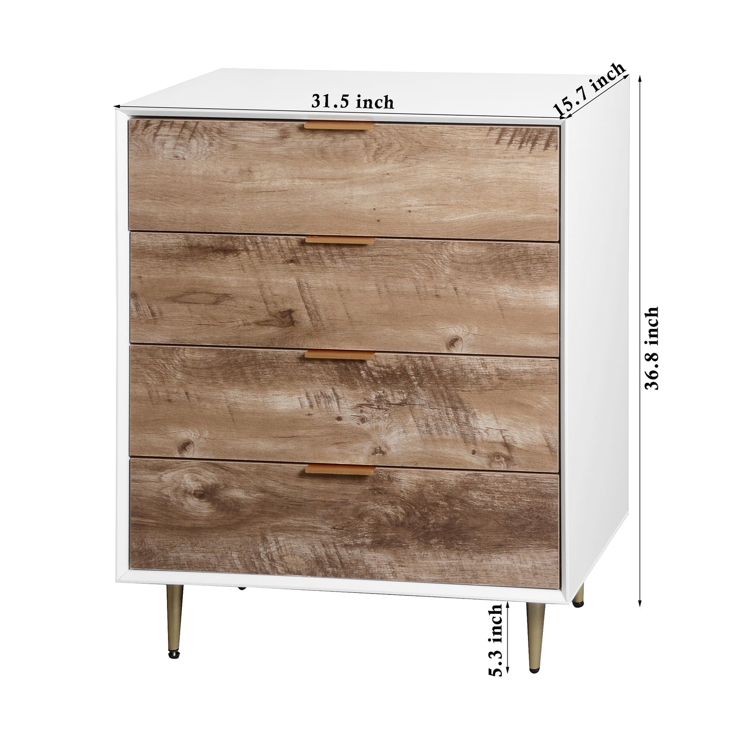 Everleigh Wooden Dresser, 4 Drawer