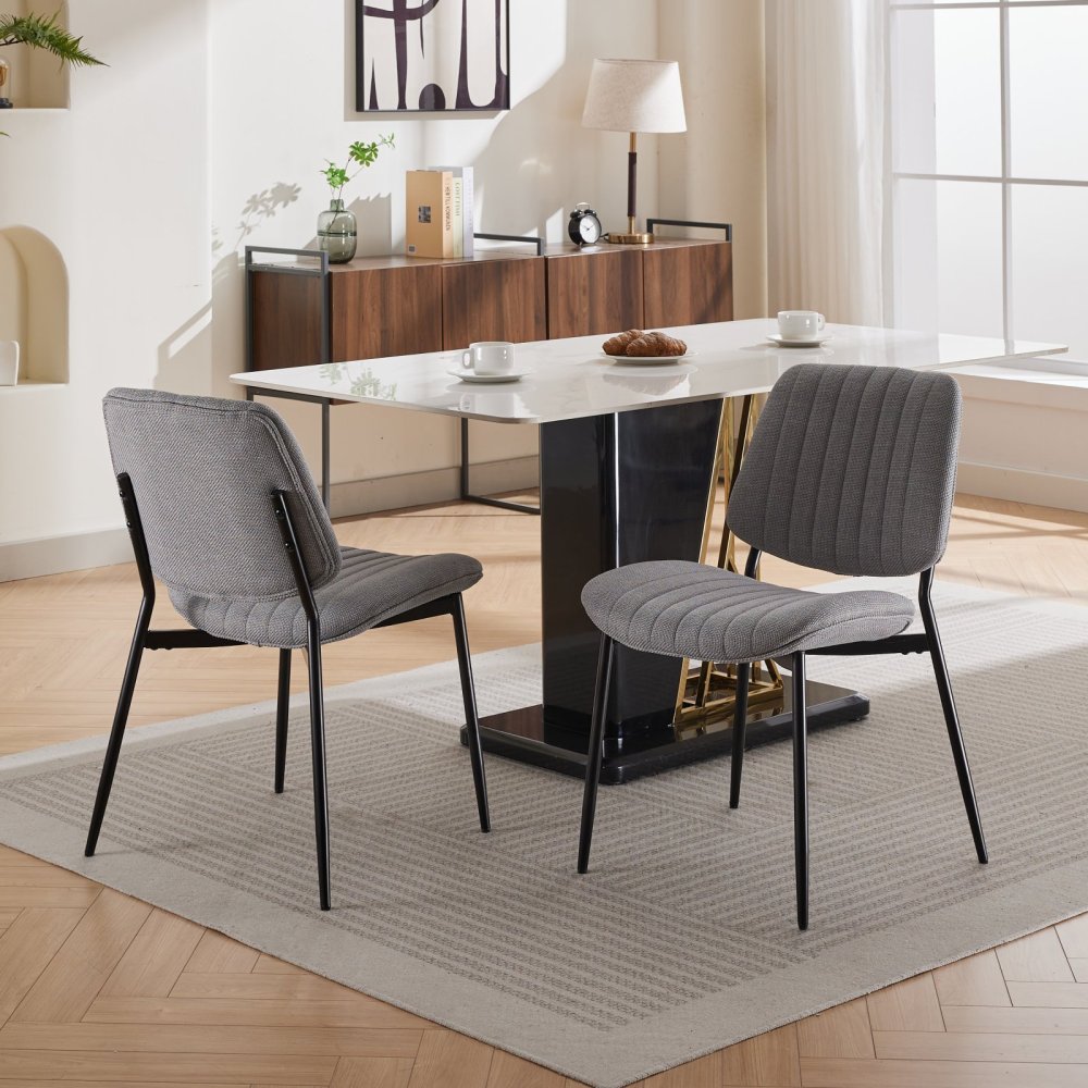 Vihaan Dining Chair, Set of 2 (Gray)