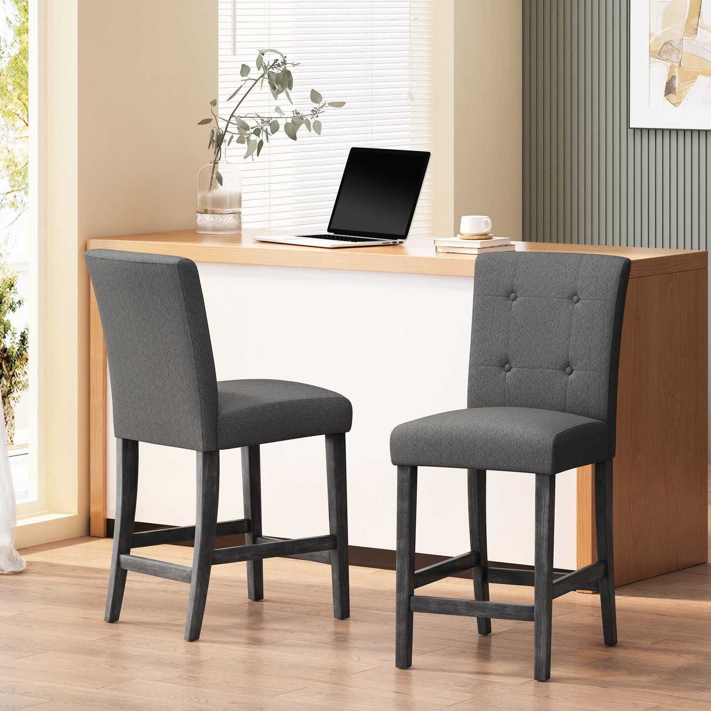 Hardin Dining Chair, Set of 2 (Charcoal)