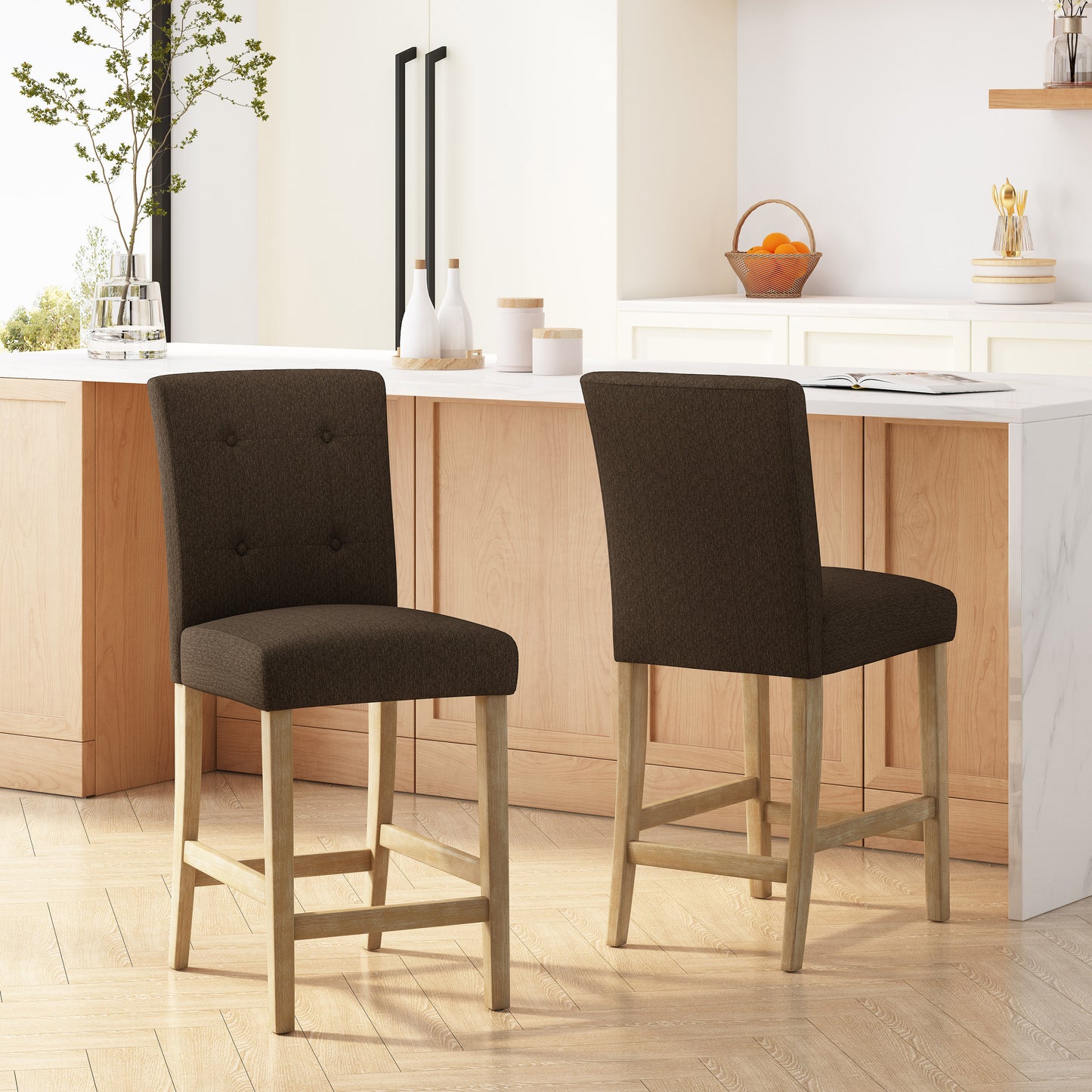 Hardin Dining Chair, Set of 2 (Brown)