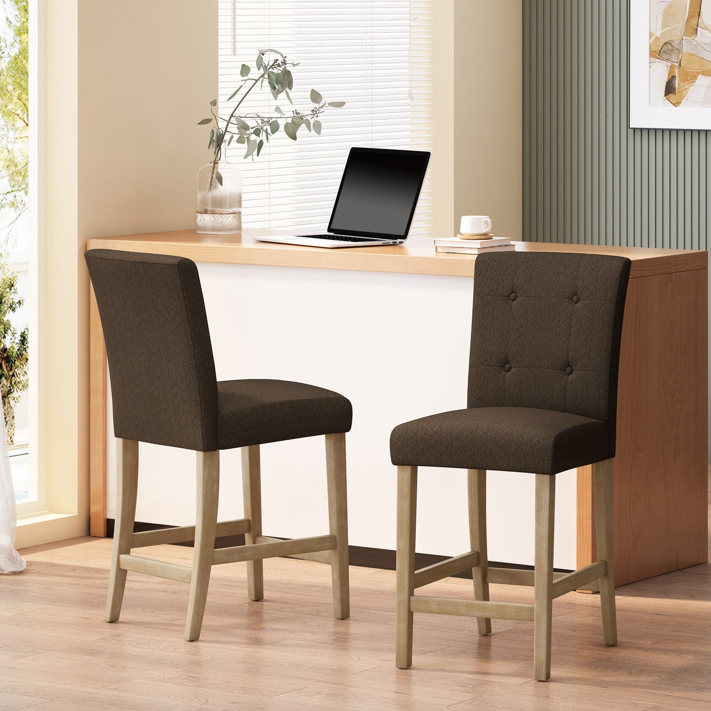 Hardin Dining Chair, Set of 2 (Brown)