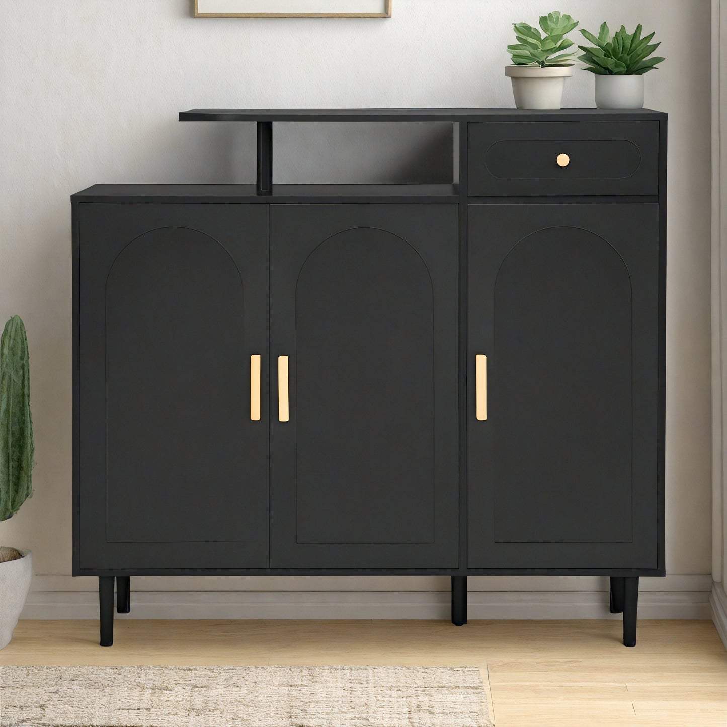Brycen Shoe Cabinet (Black)