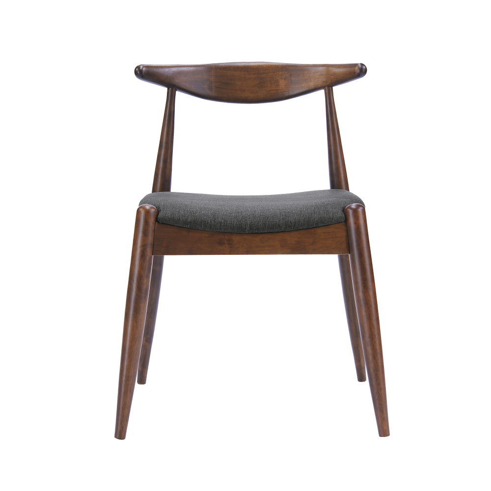 Lilliana Dining Chair, Set of 2 (Brown+Grey)