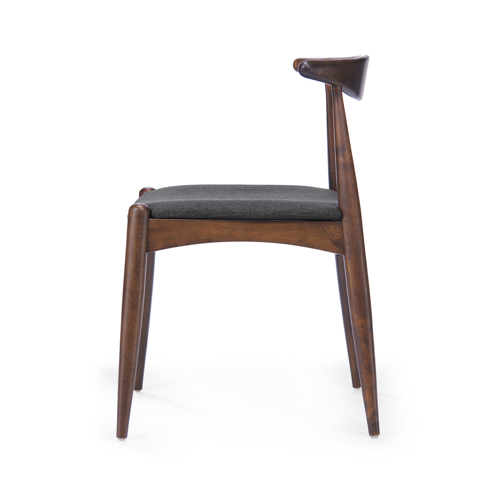 Lilliana Dining Chair, Set of 2 (Brown+Grey)