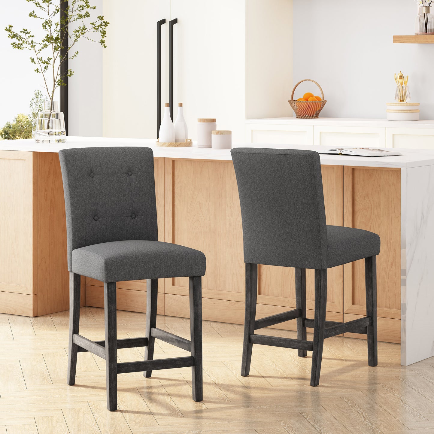 Hardin Dining Chair, Set of 2 (Charcoal)