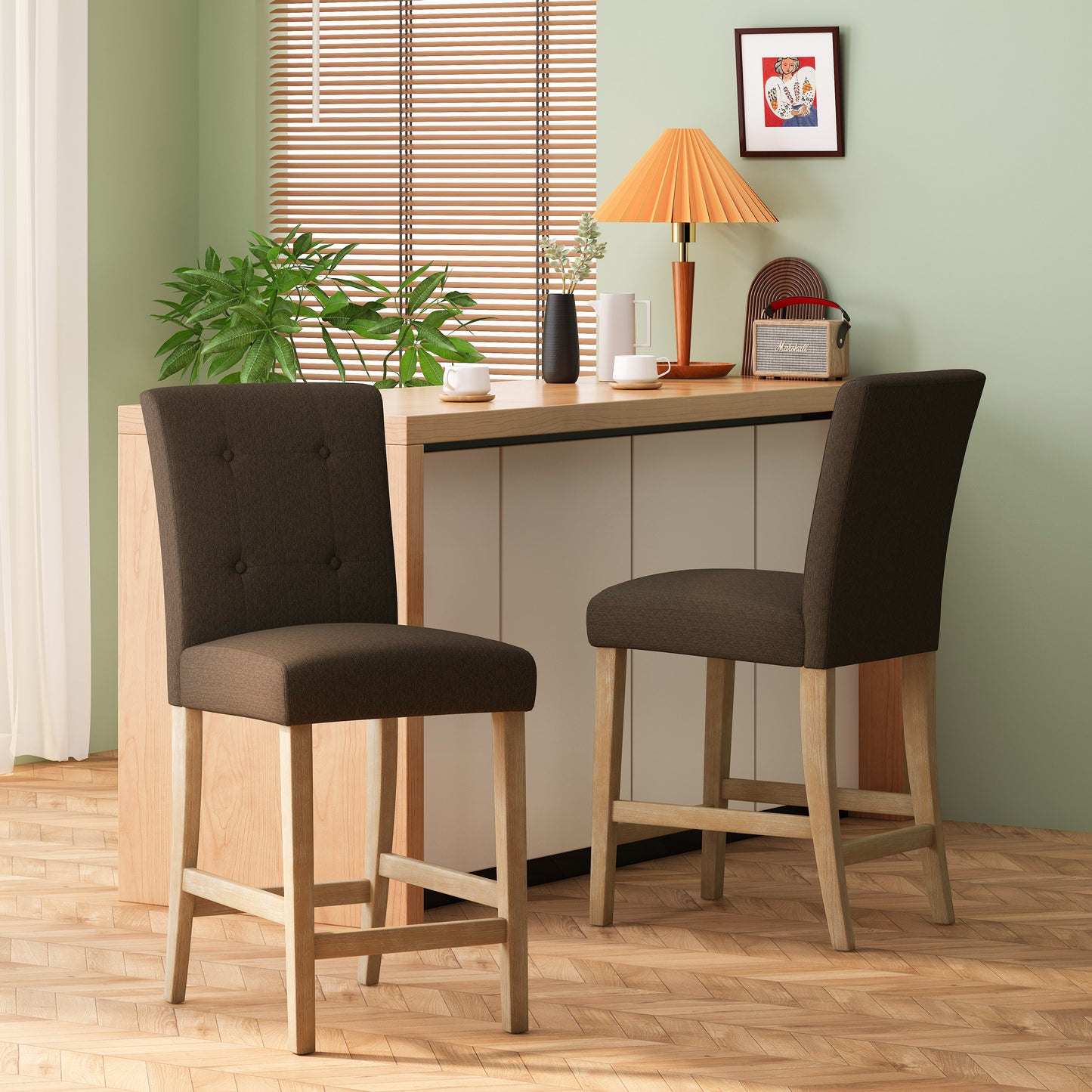 Hardin Dining Chair, Set of 2 (Brown)
