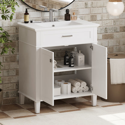 Gill Bathroom Vanity (White)