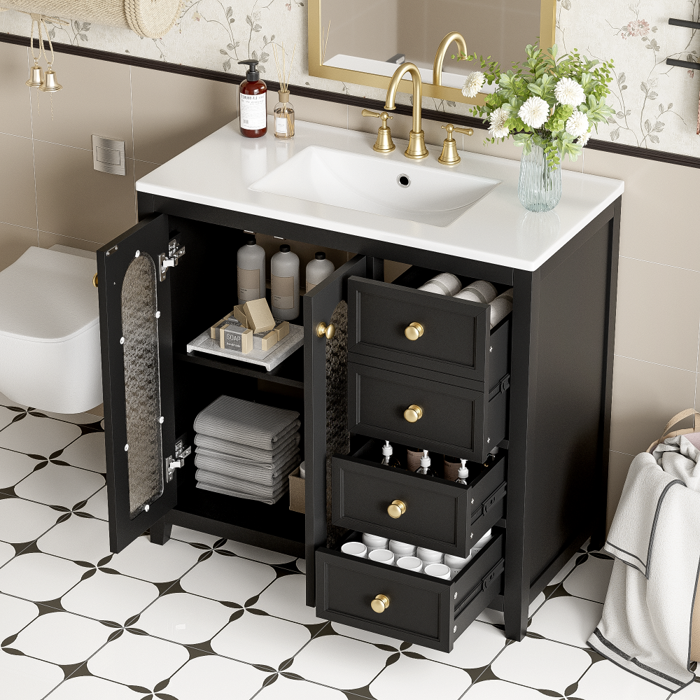 Hail Bathroom Vanity (Black)