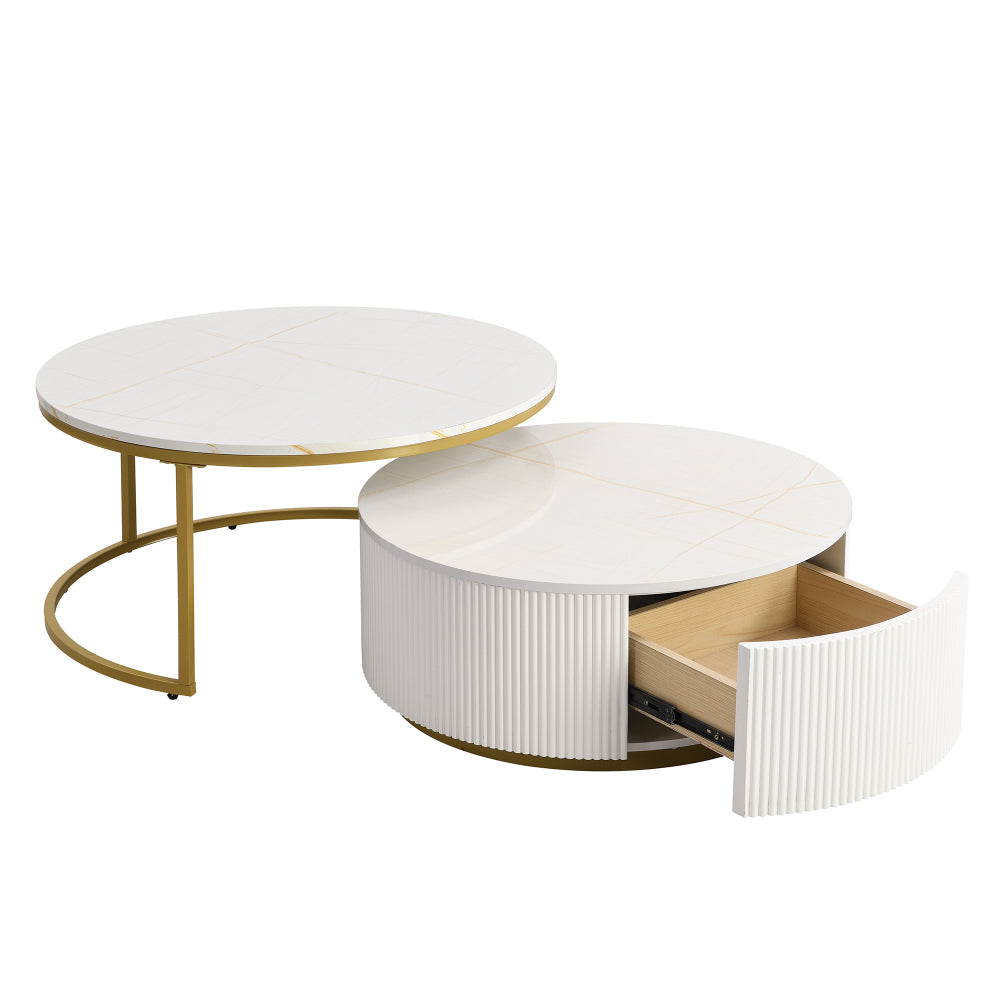 McKee Coffee Table, Gold