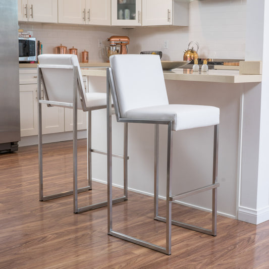 Knox Bar Stool, Set of 2 (White)