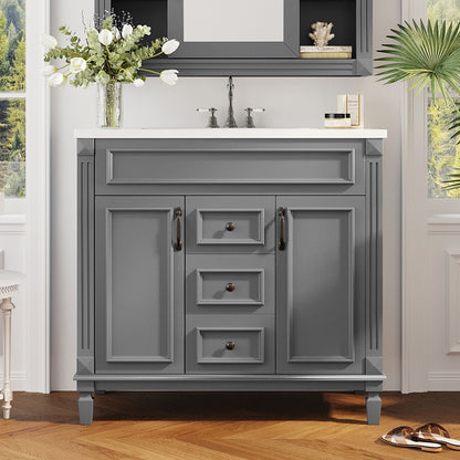 Becker Bathroom Vanity (Grey)