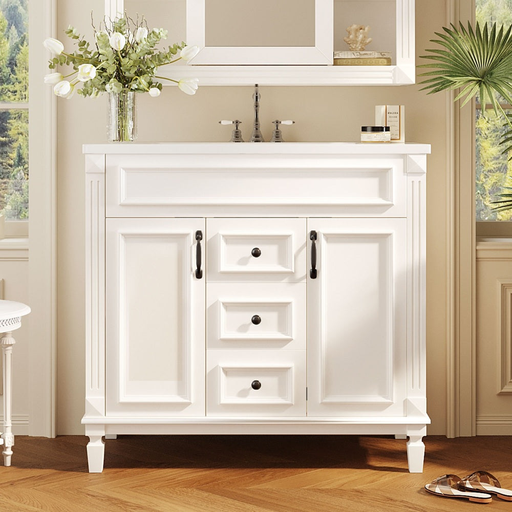 Becker Bathroom Vanity (White)