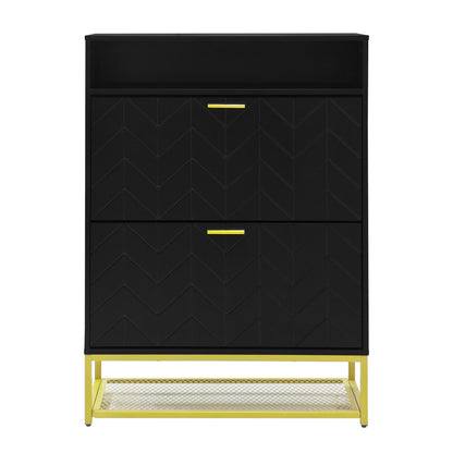 Stokes Shoe Cabinet (Black)