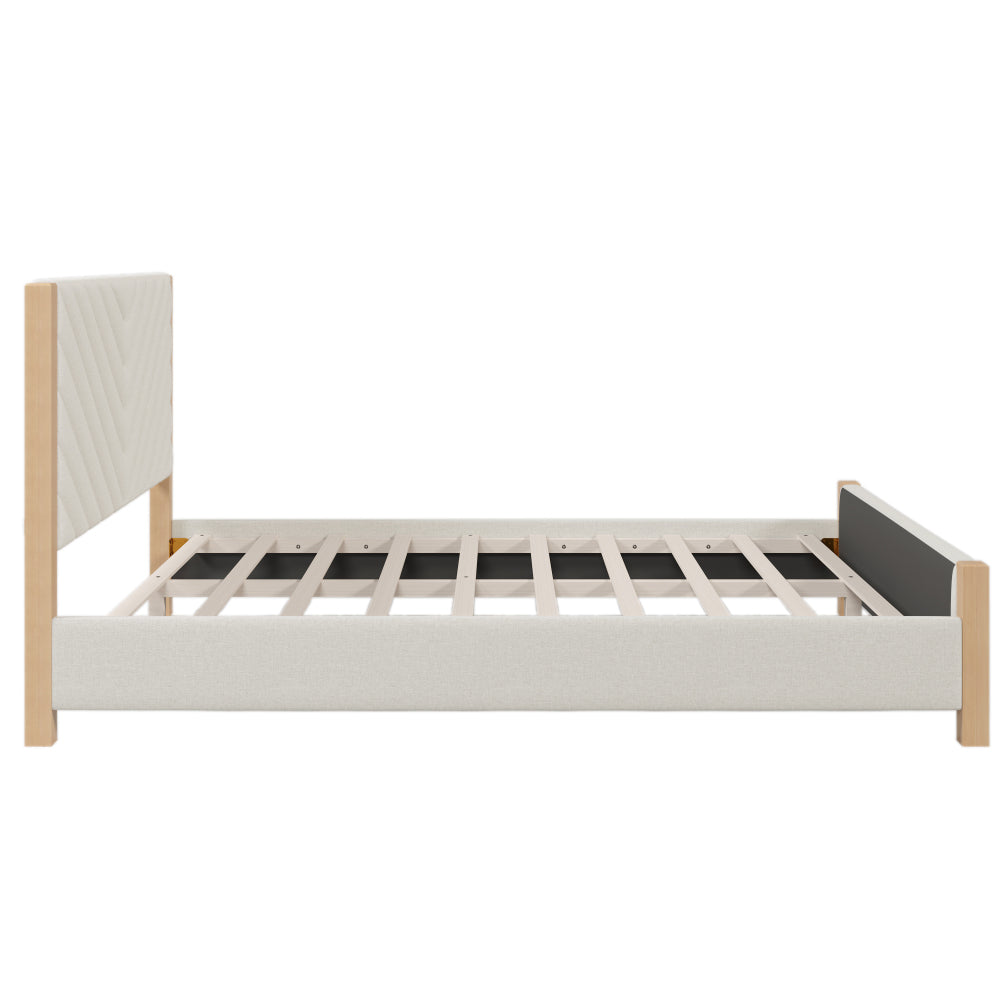 Hull Bed, Queen (Beige)