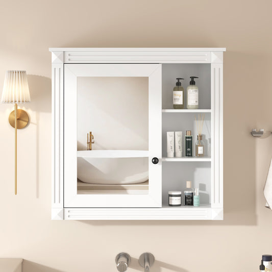 Israel Bathroom Cabinet, White