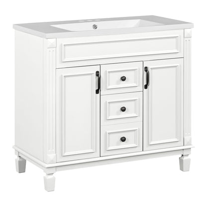 Becker Bathroom Vanity (White)