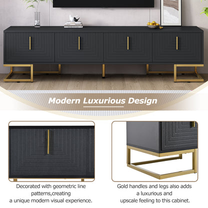 Hugh TV Stand (Black)