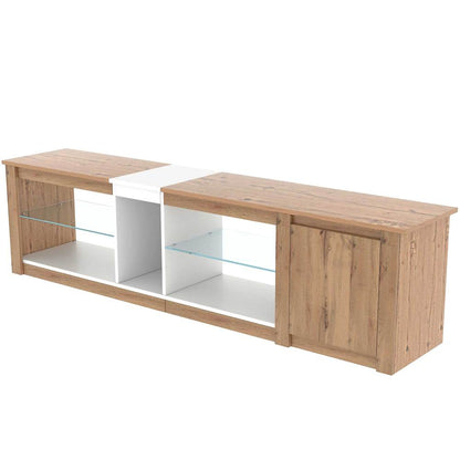 Miranda TV Stand (Natural + White)