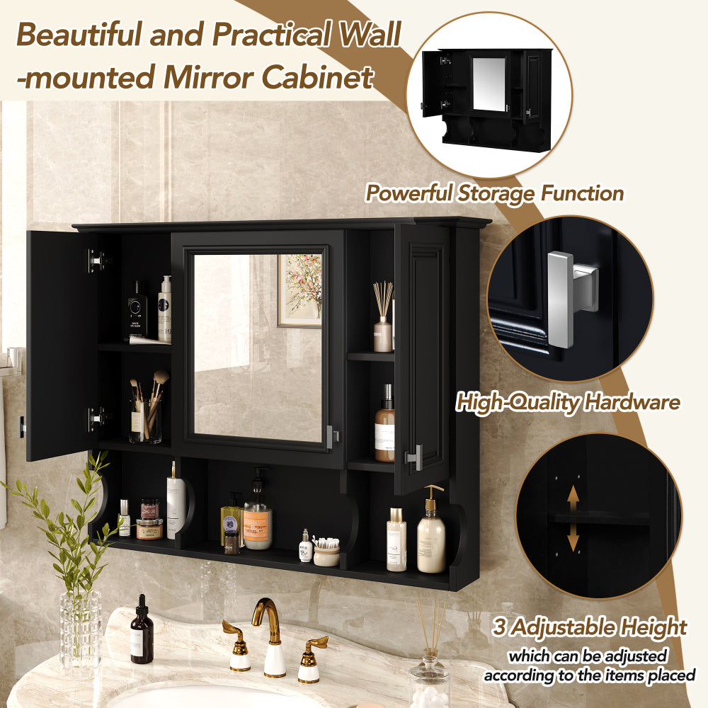 Kylan Bathroom Cabinet, Black