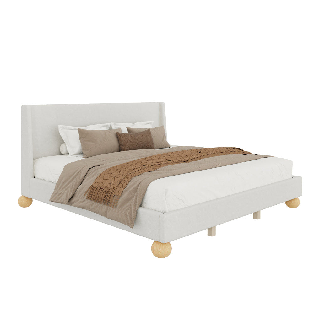 Charles Bed, King (Beige)