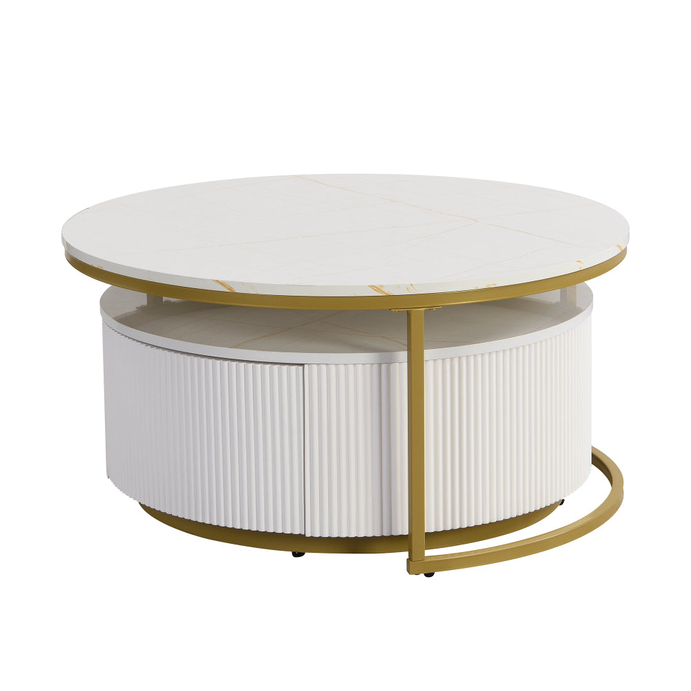 McKee Coffee Table, Gold