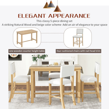 Avila Dining Set, Set of 5